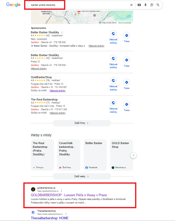 Barber Praha Stodulky